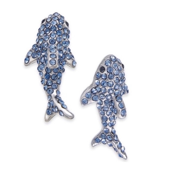 KATE SPADE • California Dreamin' Blue Shark Earrings - Picture 1 of 7